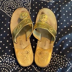 Gold Jack Rogers Sandals